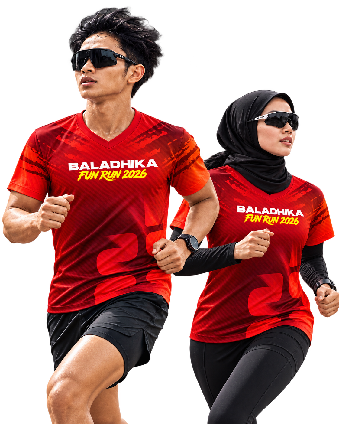 Dua pelari Baladhika Fun Run