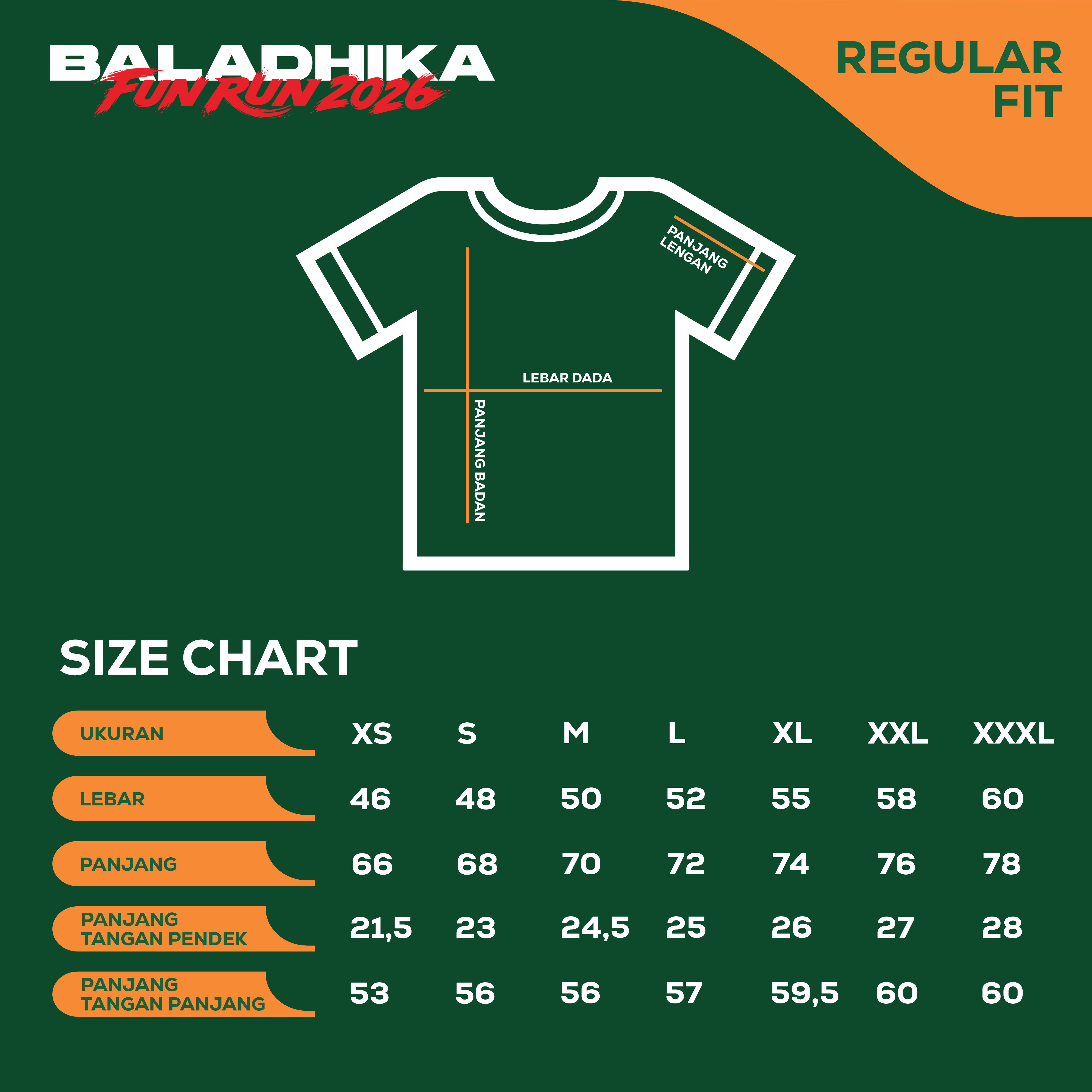 Jersey Size Chart